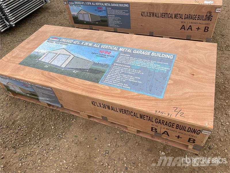 AGR-MS2642 26 ft x 42 ft Metal Garage Storage Buil Stalen constructies