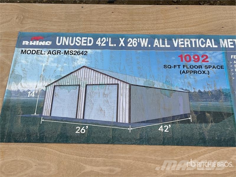 AGR-MS2642 26 ft x 42 ft x 14 ft Metal Garage Stor Čelični okviri za građevine