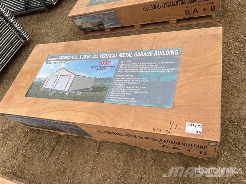 AGR-MS2642 26 ft x 42 ft Metal Garage Storage Buil Stalen constructies