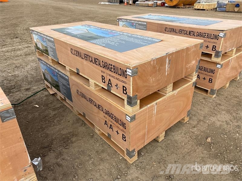 AGR-MS2642 26 ft x 42 ft Metal Garage Storage Buil Steel frame buildings
