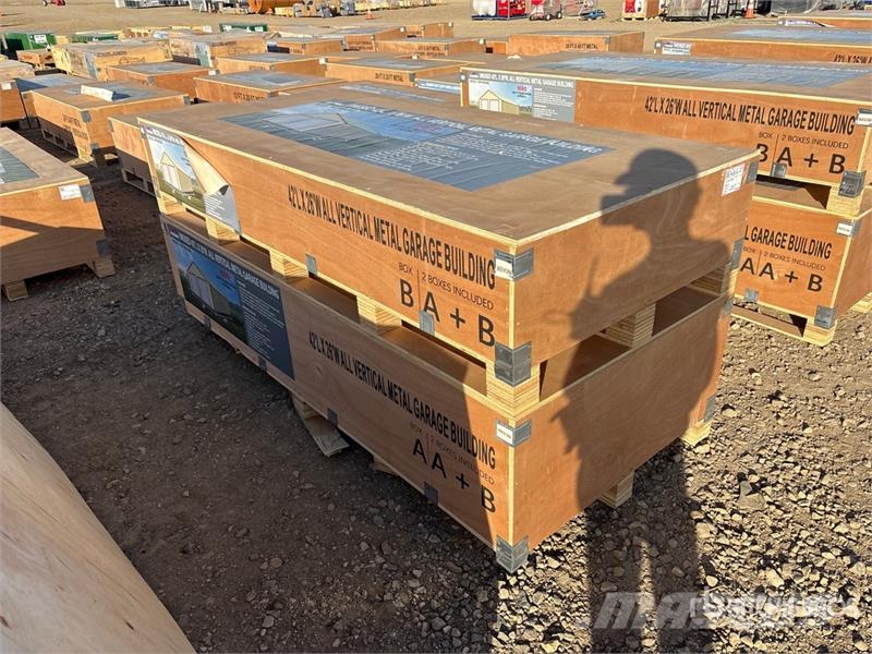  AGR-MS2642 26 ft x 42 ft Metal Garage Storage Buil Steel frame buildings