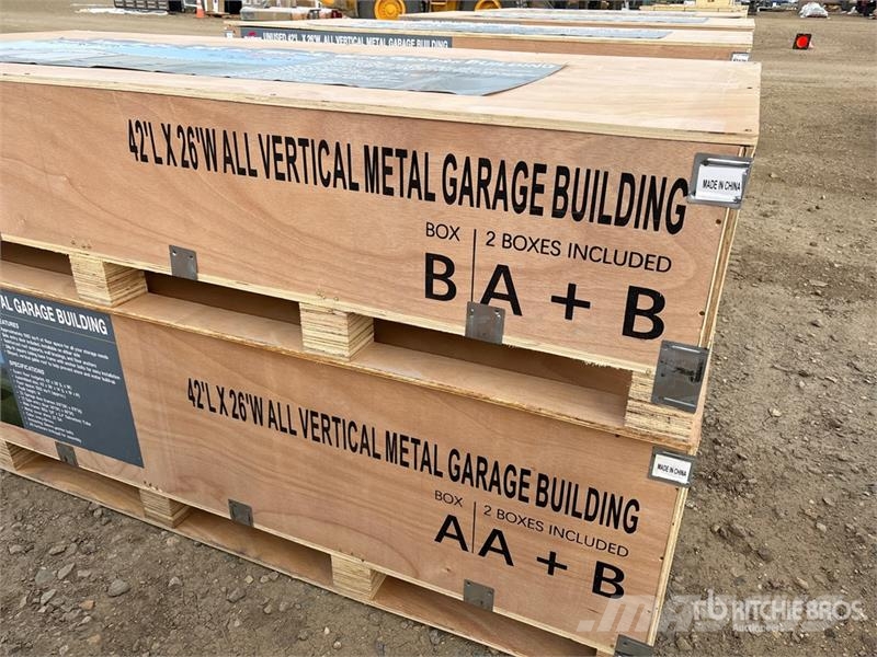 AGR-MS2642 26 ft x 42 ft Metal Garage Storage Buil Construcții din cadru metalic