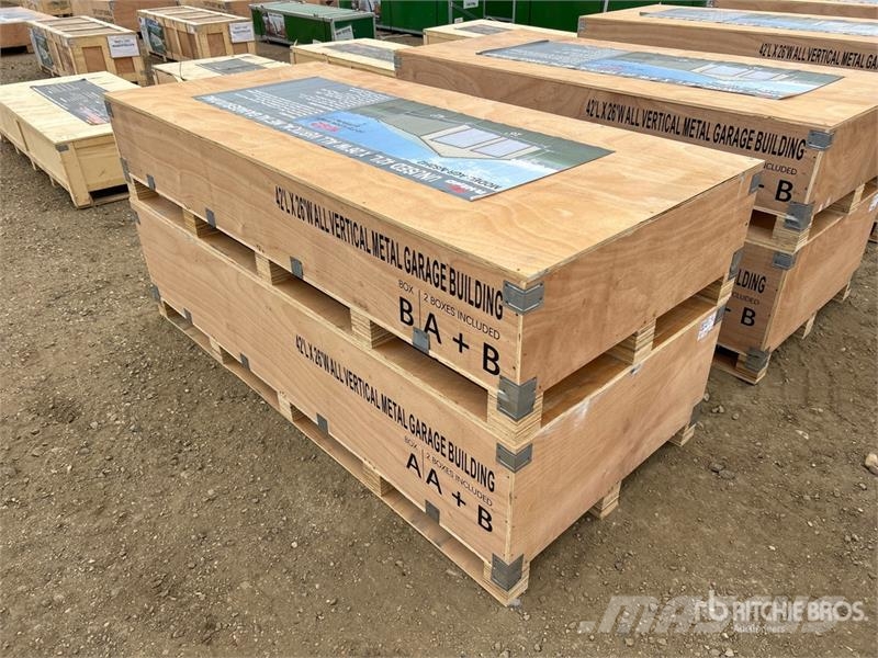 AGR-MS2642 26 ft x 42 ft x 14 ft Metal Garage Stor Stålrammmer