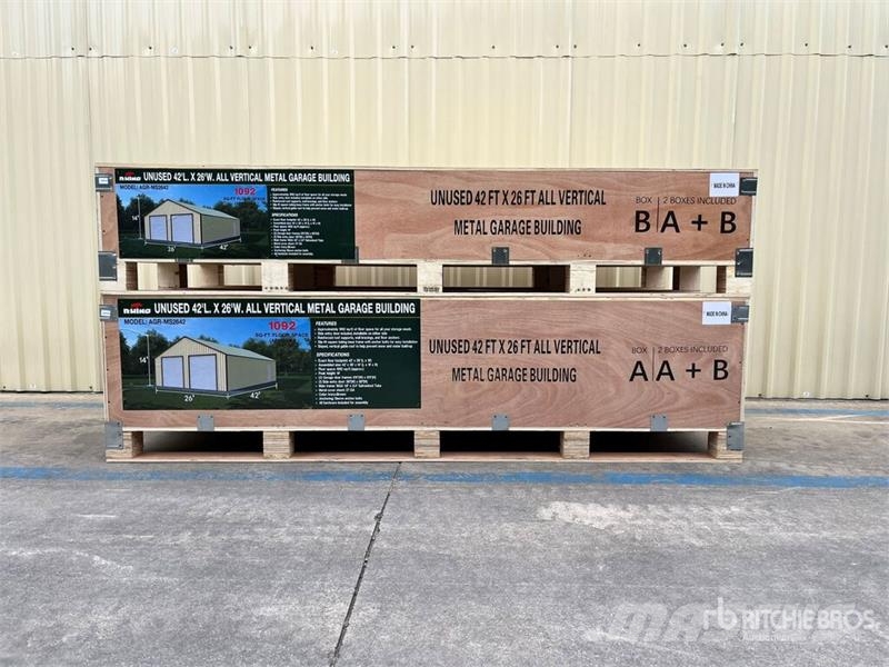 AGR-MS2642 26 ft x 42 ft Metal Garage Storage Buil Stalen constructies
