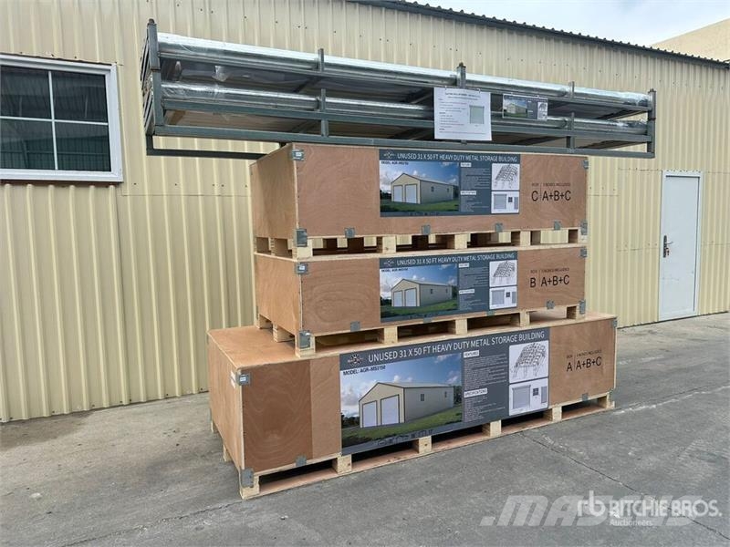AGR-MS3150 31 ft x 50 ft Metal Storage Building (U Stalen constructies
