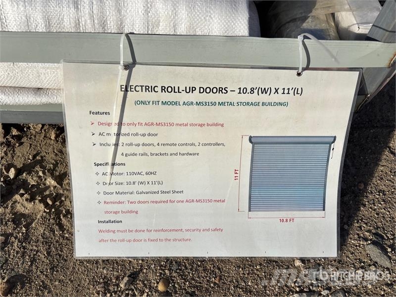 AGR-MS3150 Metal Storage Building (Unused) Steel frame buildings