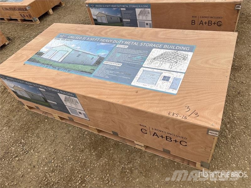 AGR-MS3150 Metal Storage Building (Unused) Stalen constructies