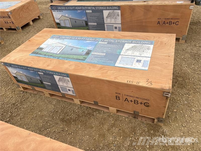 AGR-MS3150 Metal Storage Building (Unused) Stalen constructies