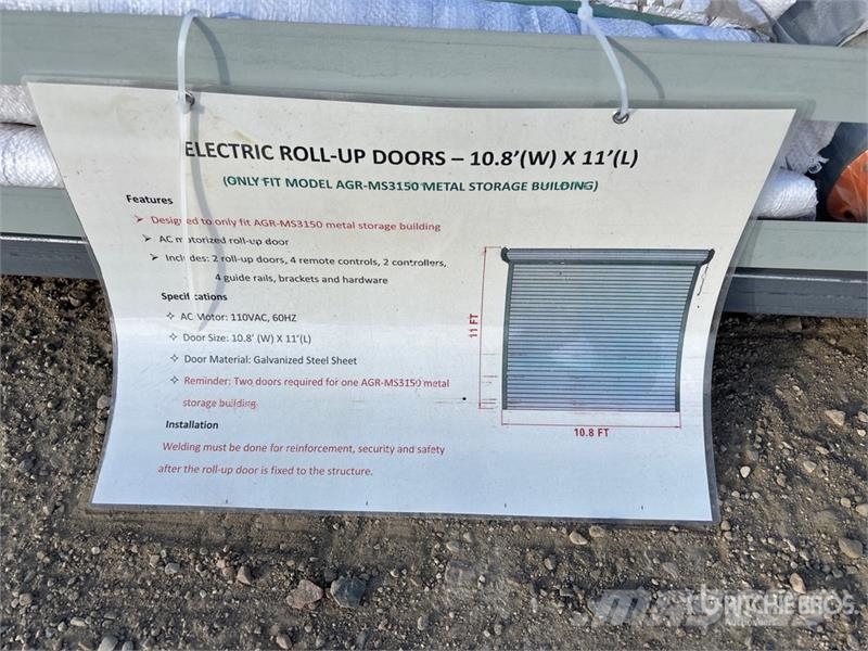 AGR-MS3150 Metal Storage Building (Unused) Steel frame buildings