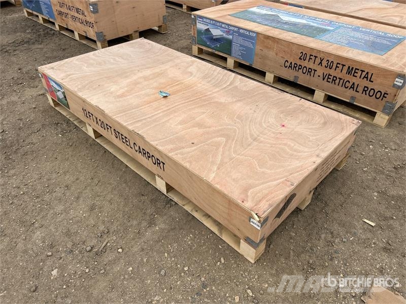 Agriquip CP1220 12 ft x 20 ft x 9 ft Carport (Unus 鋼架建築