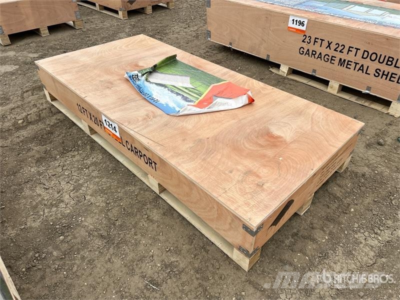  Agriquip CP1220 12 ft x 20 ft x 9 ft Carport (Unus Stålrammmer