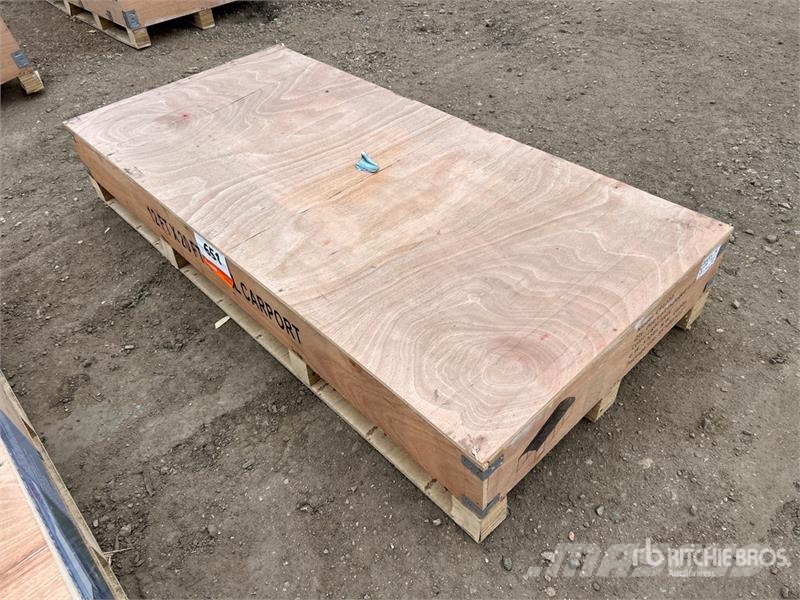 Agriquip CP1220 12 ft x 20 ft x 9 ft Carport (Unus 鋼架建築