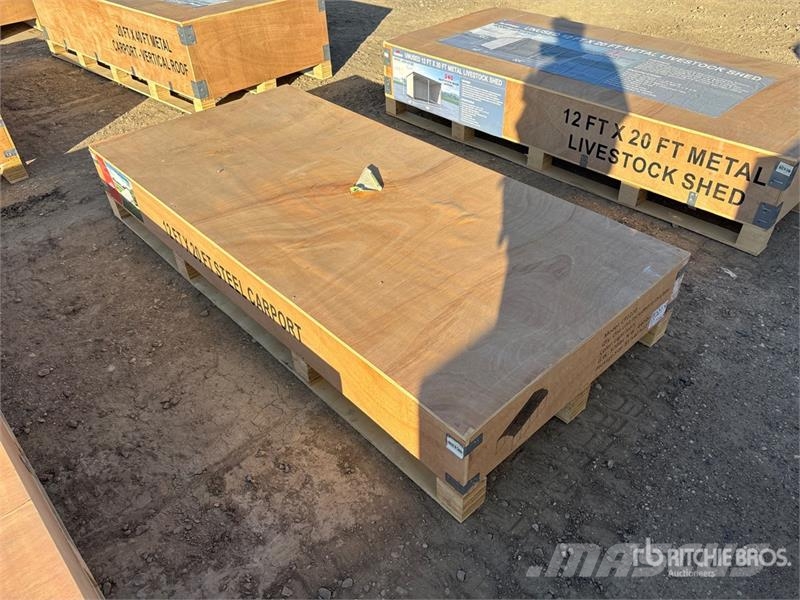 Agriquip CP1220 12 ft x 20 ft Carport (Unused) Steel frame buildings