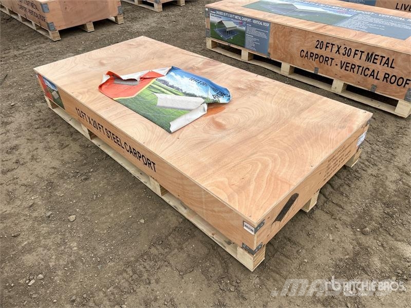  Agriquip CP1220 12 ft x 20 ft x 9 ft Carport (Unus Stålrammmer