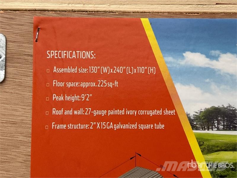  Agriquip CP1220 12 ft x 20 ft x 9 ft Carport (Unus Čelični okviri za građevine