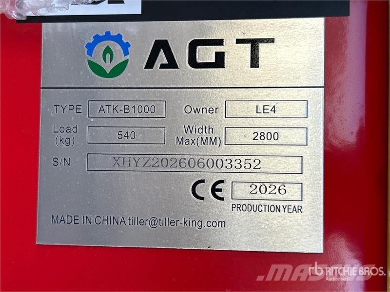 AGT ATK-B1000 2 Post 10000 lb Vehicle Lift (Unused) Muut koneet