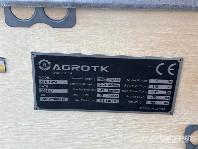 AGT ATK-TC24 Tire Changer (Unused) Строителство - Други