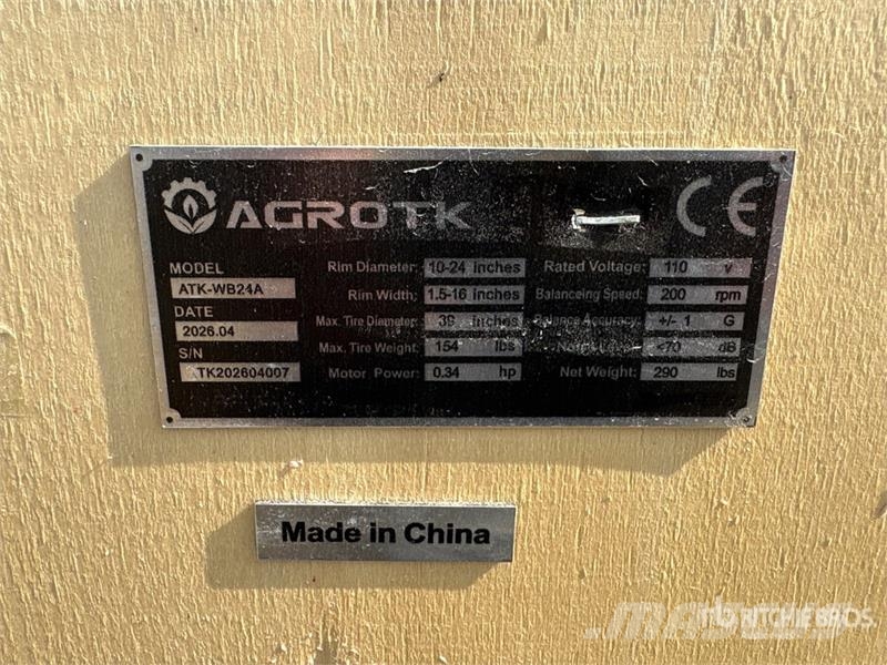 AGT ATK-WB24A Wheel Balancer (Unused) Andre komponenter