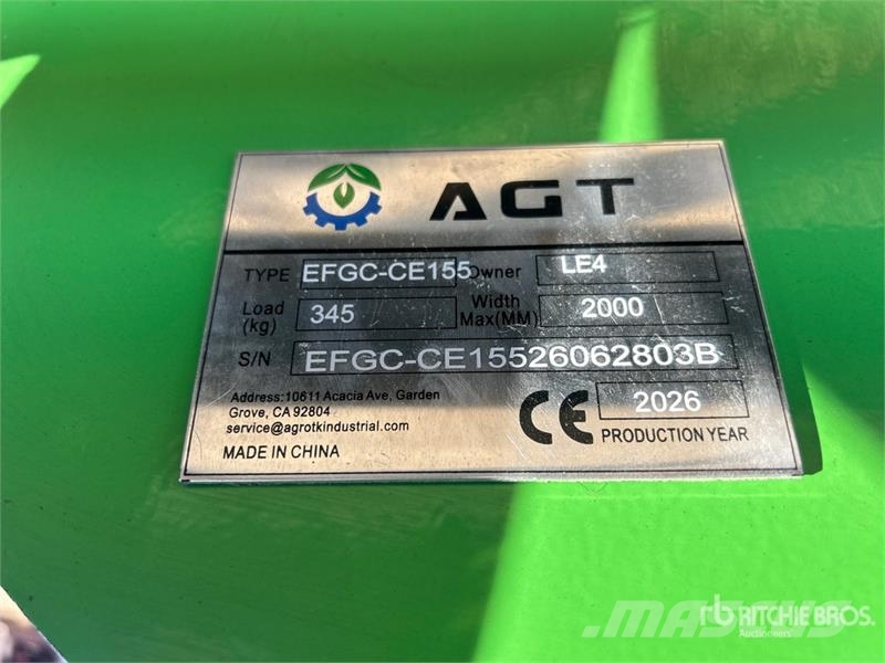 AGT EFGC-CE155 60 in 3-Point Flail Mower (Unused) Maaiers