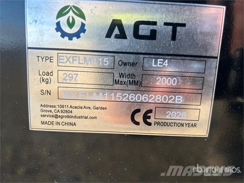 AGT EXFLM115 45 in Excavator Flail Mower (Unused) Maaiers
