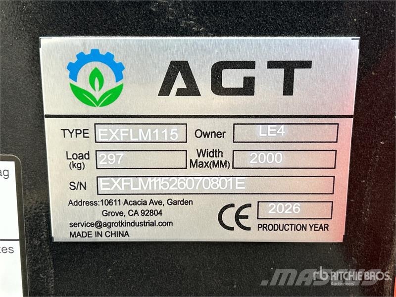 AGT EXFLM115 45 in Excavator Flail Mower (Unused) Falciatrici