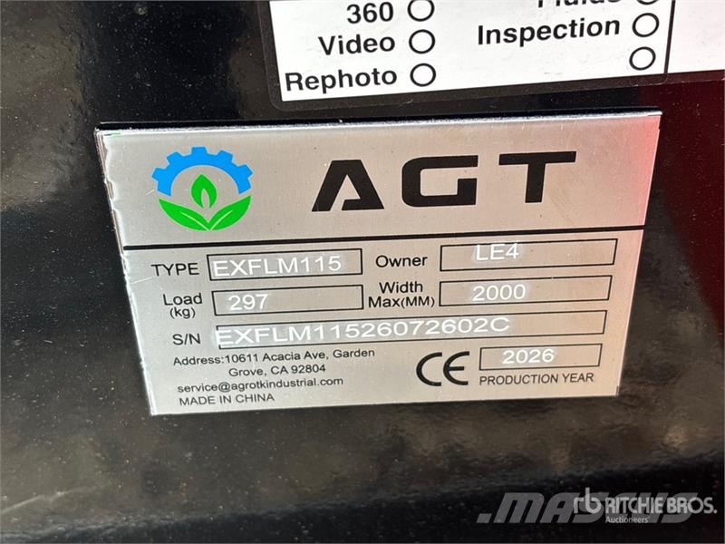 AGT EXFLM115 45 in Excavator Flail Mower (Unused) Maaiers