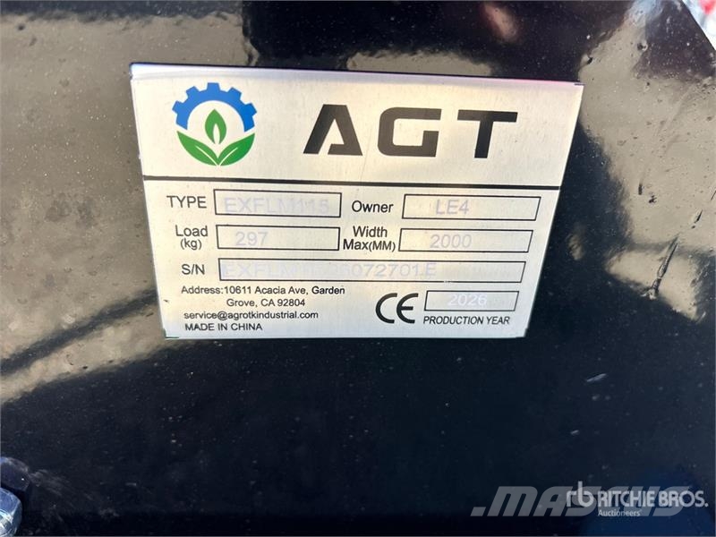 AGT EXFLM115 45 in Excavator Flail Mower (Unused) Segadoras