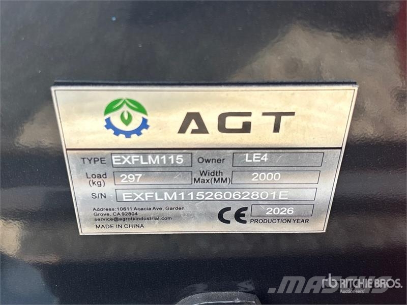 AGT EXFLM115 45 in Excavator Flail Mower (Unused) Maaiers