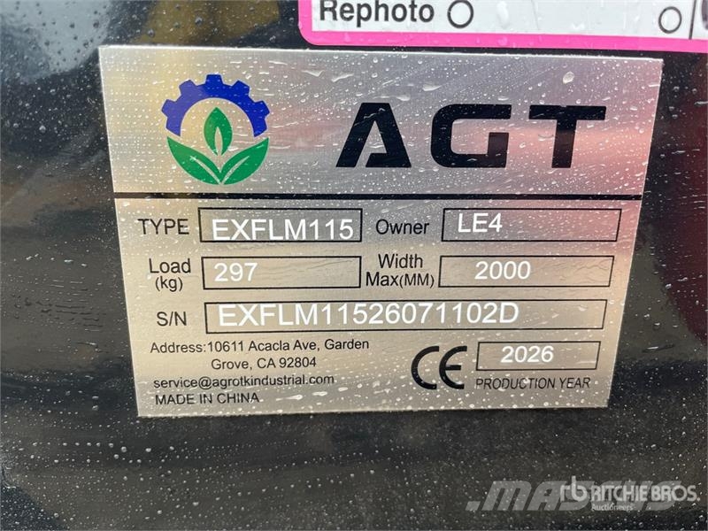 AGT EXFLM115 45 in Excavator Flail Mower (Unused) Роторные косилки