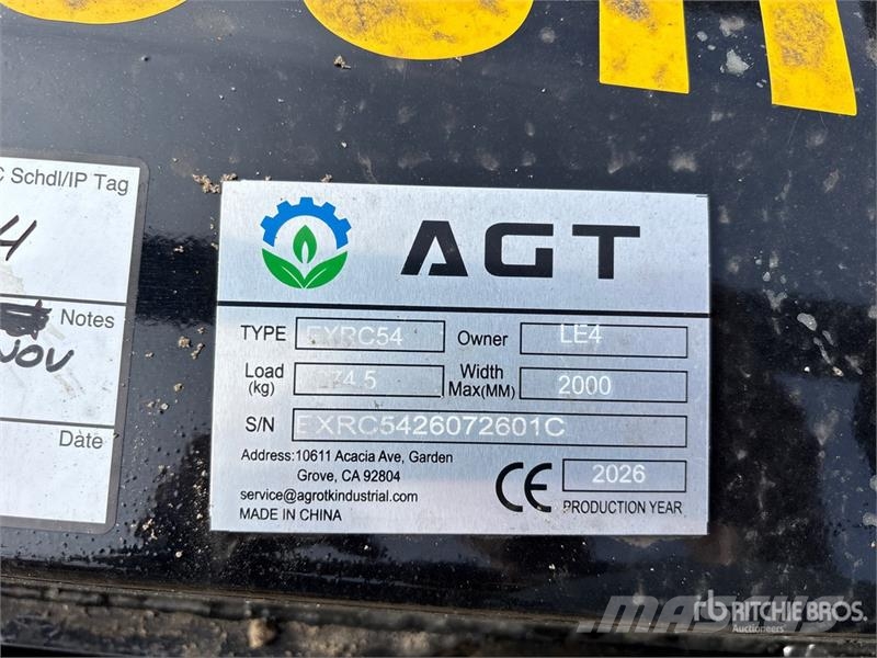 AGT EXRC54 54 in Excavator Brush Cutter - Fits Cat 308 Otros componentes