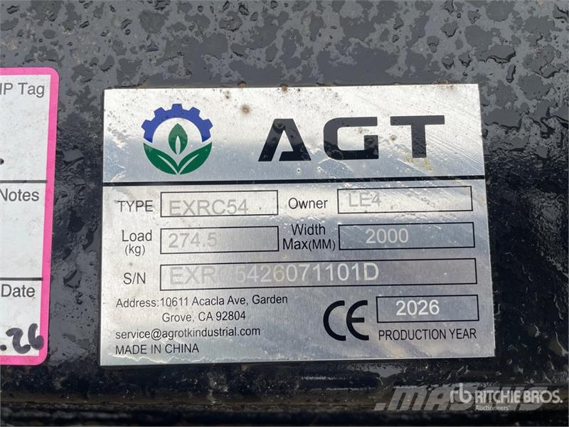 AGT EXRC54 Excavator Brush Cutter - Fits Cat 308 / 3 - Other components