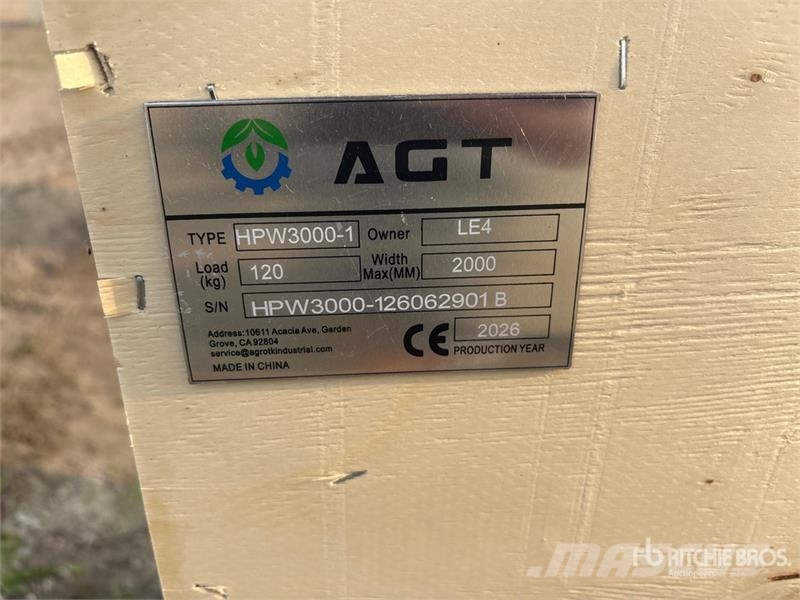 AGT HPW3000-1 Pressure Washer (Unused) Alacsony nyomású
