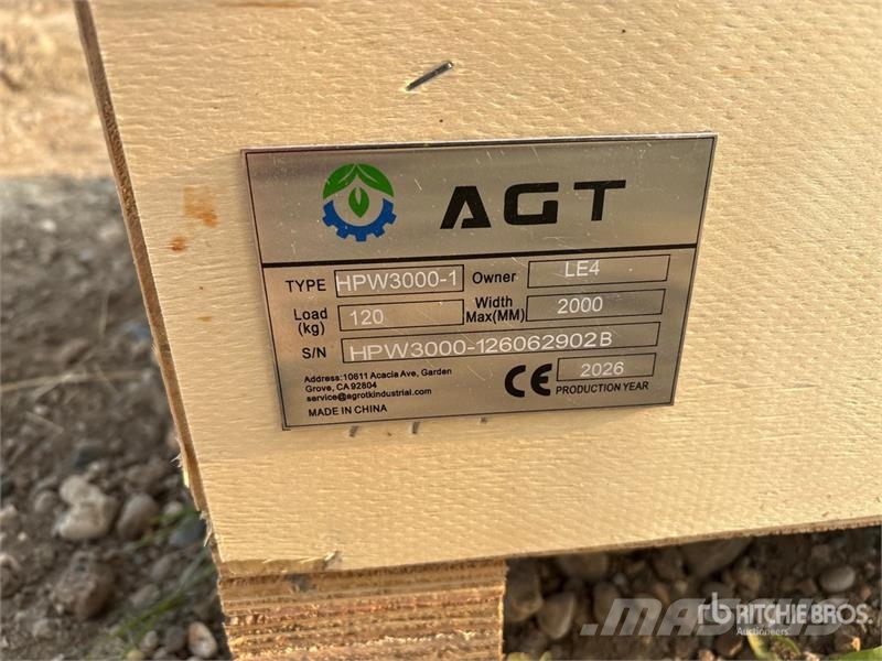 AGT HPW3000-1 Pressure Washer (Unused) Alacsony nyomású