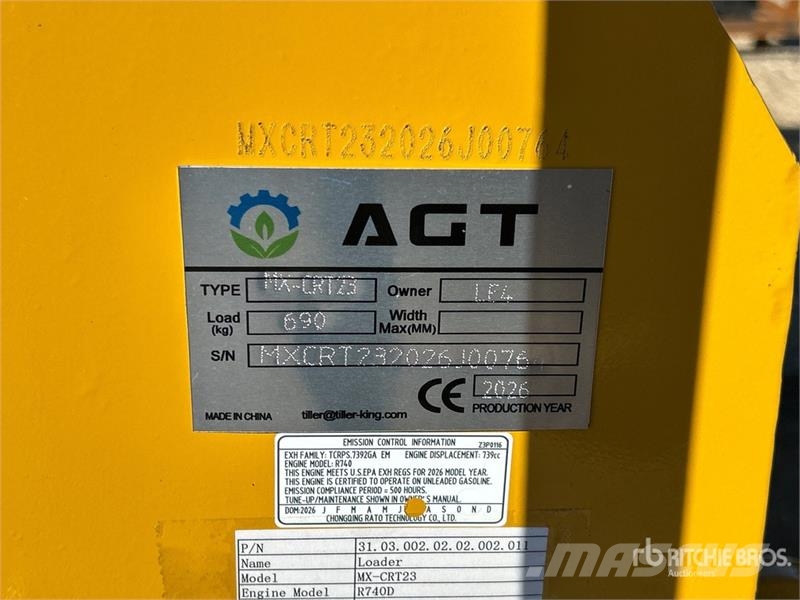 AGT MX-CRT23 Mini Compact Track Loader (Unused) Skid steer mini utovarivači