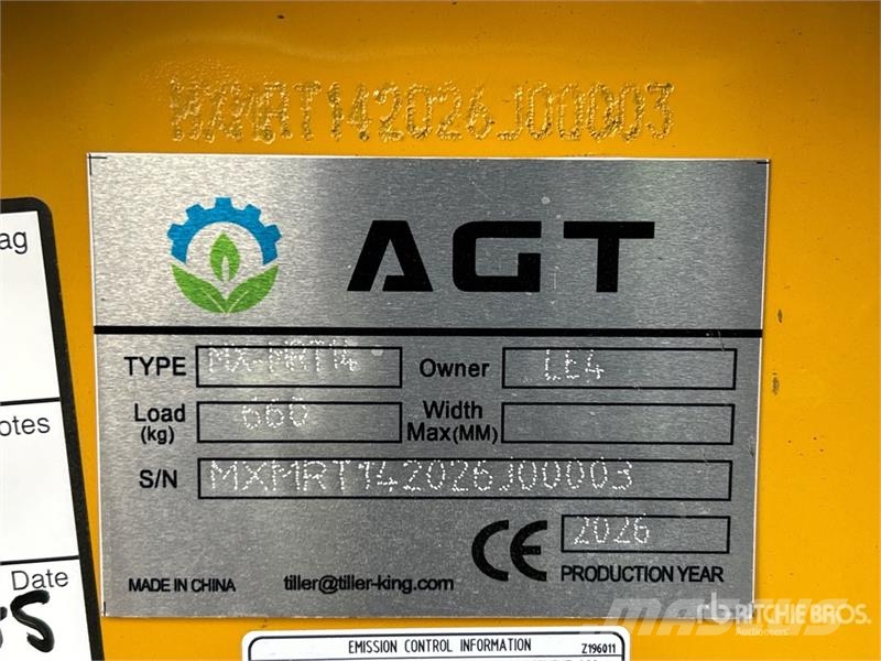 AGT MX-MRT14 Mini Compact Track Loader (Unused) Schrankladers