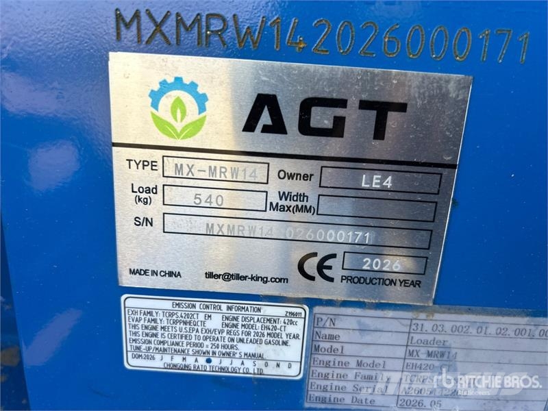 AGT MX-MRW14 Mini Skid Steer Loader (Unused) Kompaktlastere