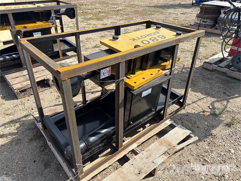 AGT PD680-PZ 48 in Skid Steer Post Driver (Unused) Fencing equipment