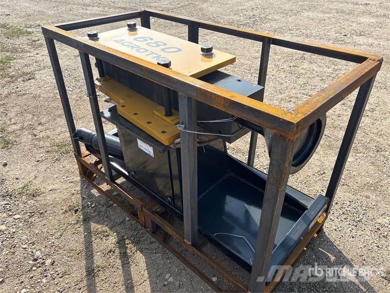 AGT PD680-PZ 48 in Skid Steer Post Driver (Unused) Fencing equipment
