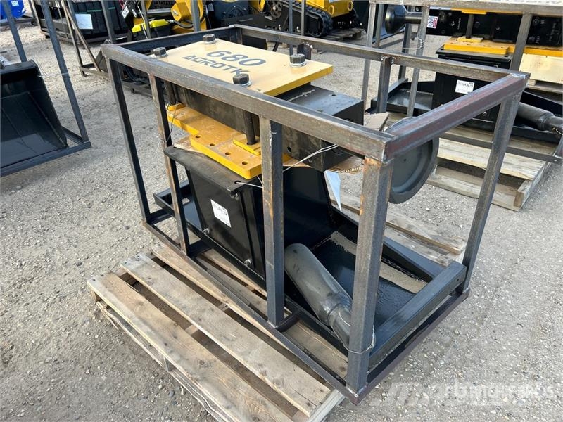 AGT PD680-PZ 5.75 in Skid Steer Post Driver (Unused) Fencing equipment