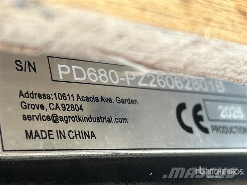 AGT PD680-PZ Skid Steer Post Driver (Unused) Fencing equipment