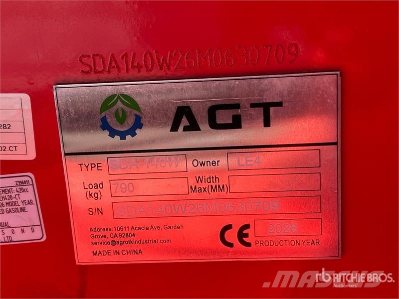 AGT SDA-140W Mini Wheel Loader (Unused) Pás carregadoras de rodas