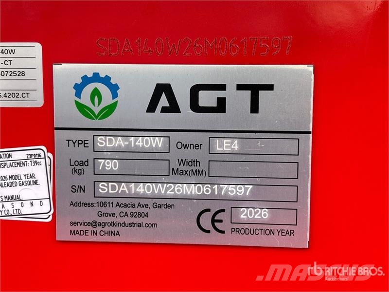AGT SDA-140W Mini Wheel Loader (Unused) لوادر بعجل