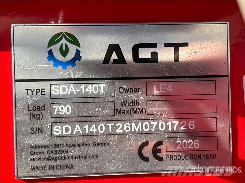 AGT SDA140T Mini Compact Track Loader (Unused) لوادر انزلاقية التوجيه
