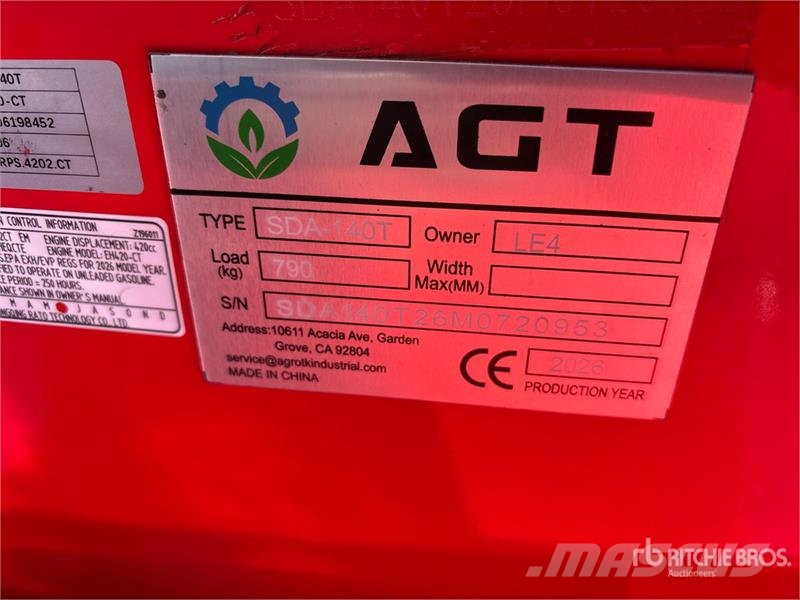 AGT SDA140T Mini Compact Track Loader (Unused) Kompaktrakodók