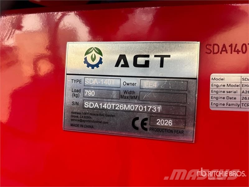 AGT SDA140T Mini Compact Track Loader (Unused) Minicargadoras