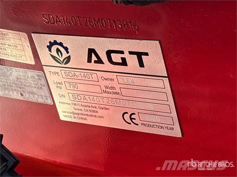 AGT SDA140T Mini Compact Track Loader (Unused) 滑移装载机