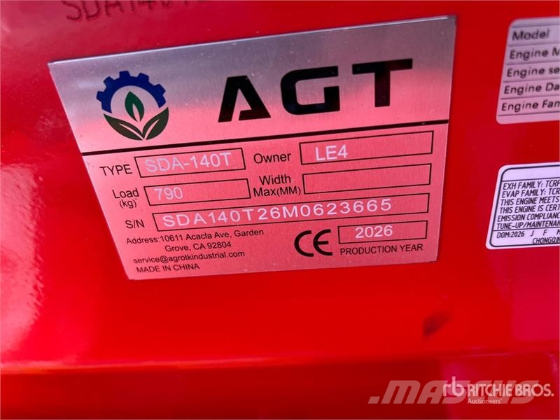 AGT SDA140T Mini Compact Track Loader (Unused) Мини-погрузчики