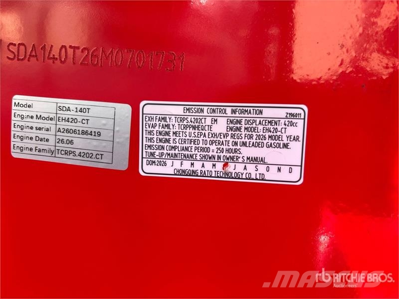 AGT SDA140T Mini Compact Track Loader (Unused) Minicargadoras