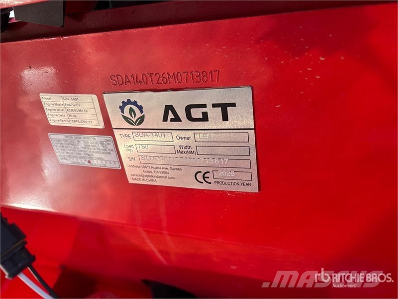 AGT SDA140T Mini Compact Track Loader (Unused) 滑移装载机