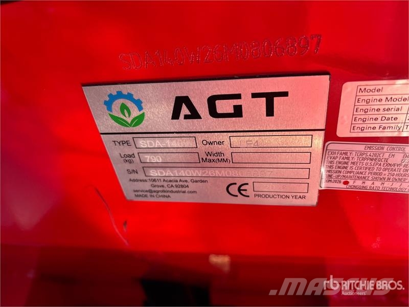 AGT SDA140W Wheel Loader (Unused) Hjullastere